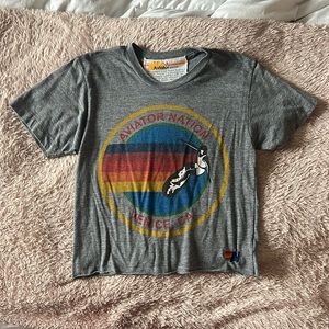 Aviator Nation Signature Boyfriend Tee - Heather Grey